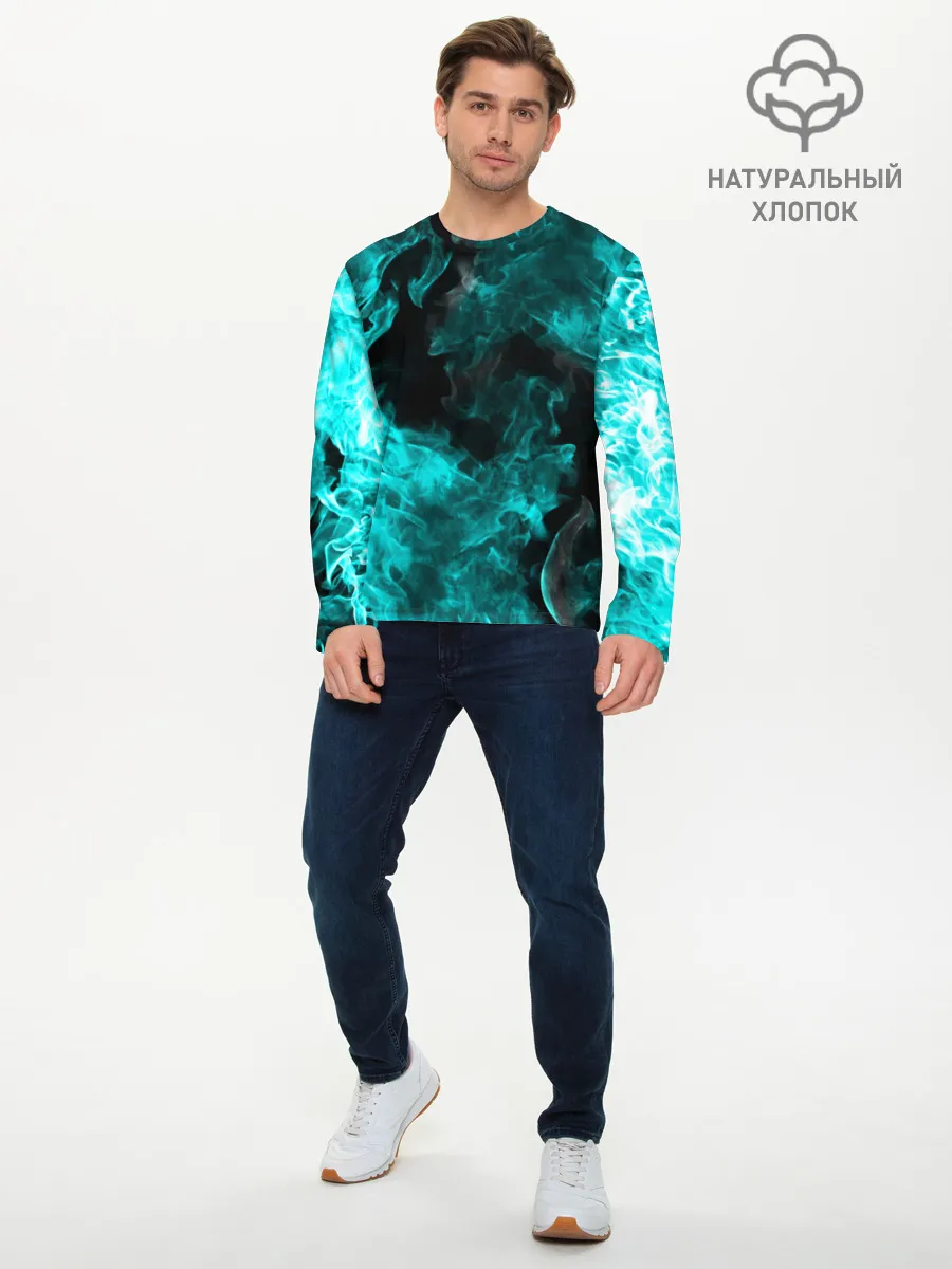 Мужской лонгслив базовый / ОГОНЬ