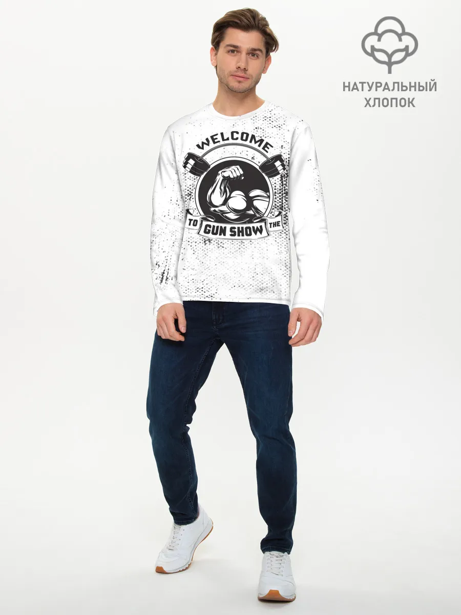 Мужской лонгслив базовый / Gun show