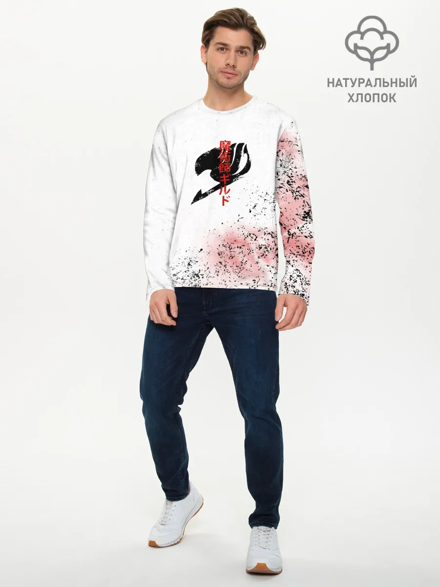 Мужской лонгслив базовый / Fairy Tale logo