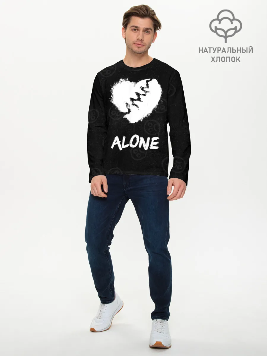 Мужской лонгслив базовый / Alone