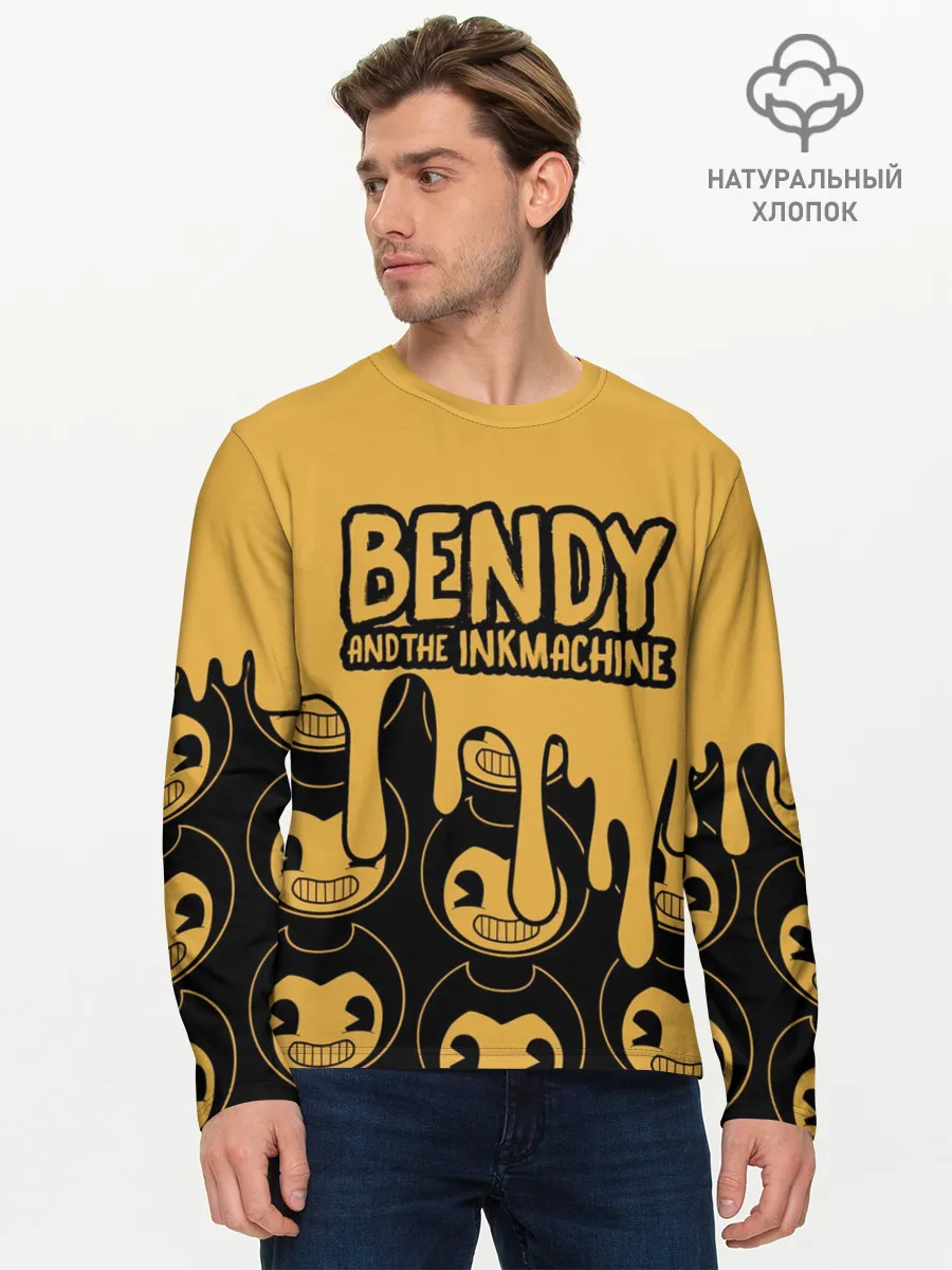 Мужской лонгслив базовый / Bendy And The Ink Machine