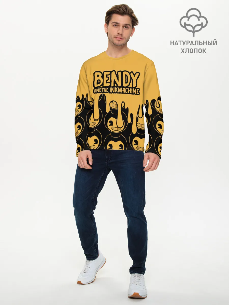 Мужской лонгслив базовый / Bendy And The Ink Machine