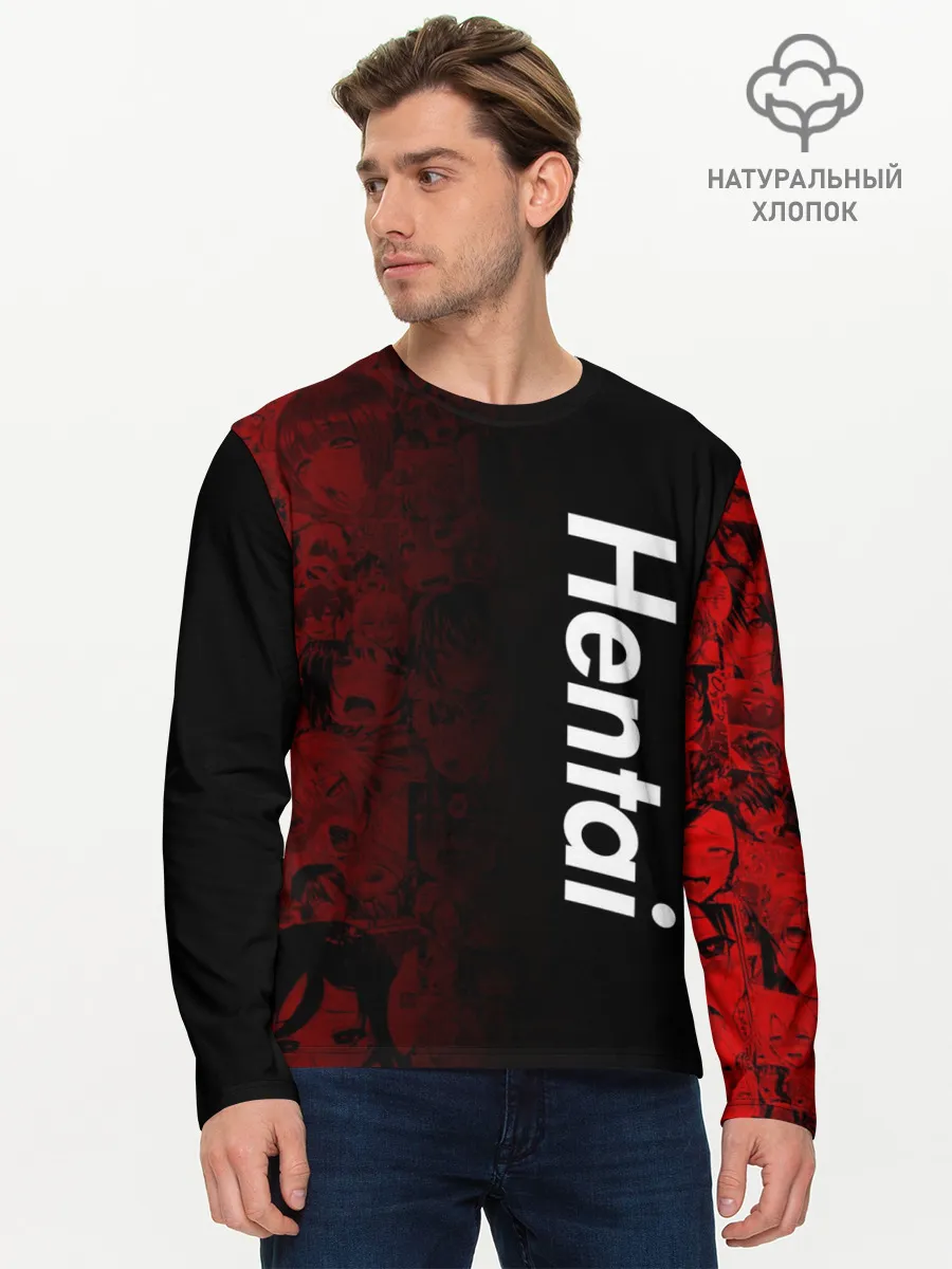 Мужской лонгслив базовый / Японская анимация