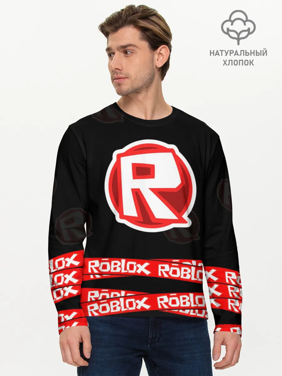 Мужской лонгслив базовый / Roblox 2