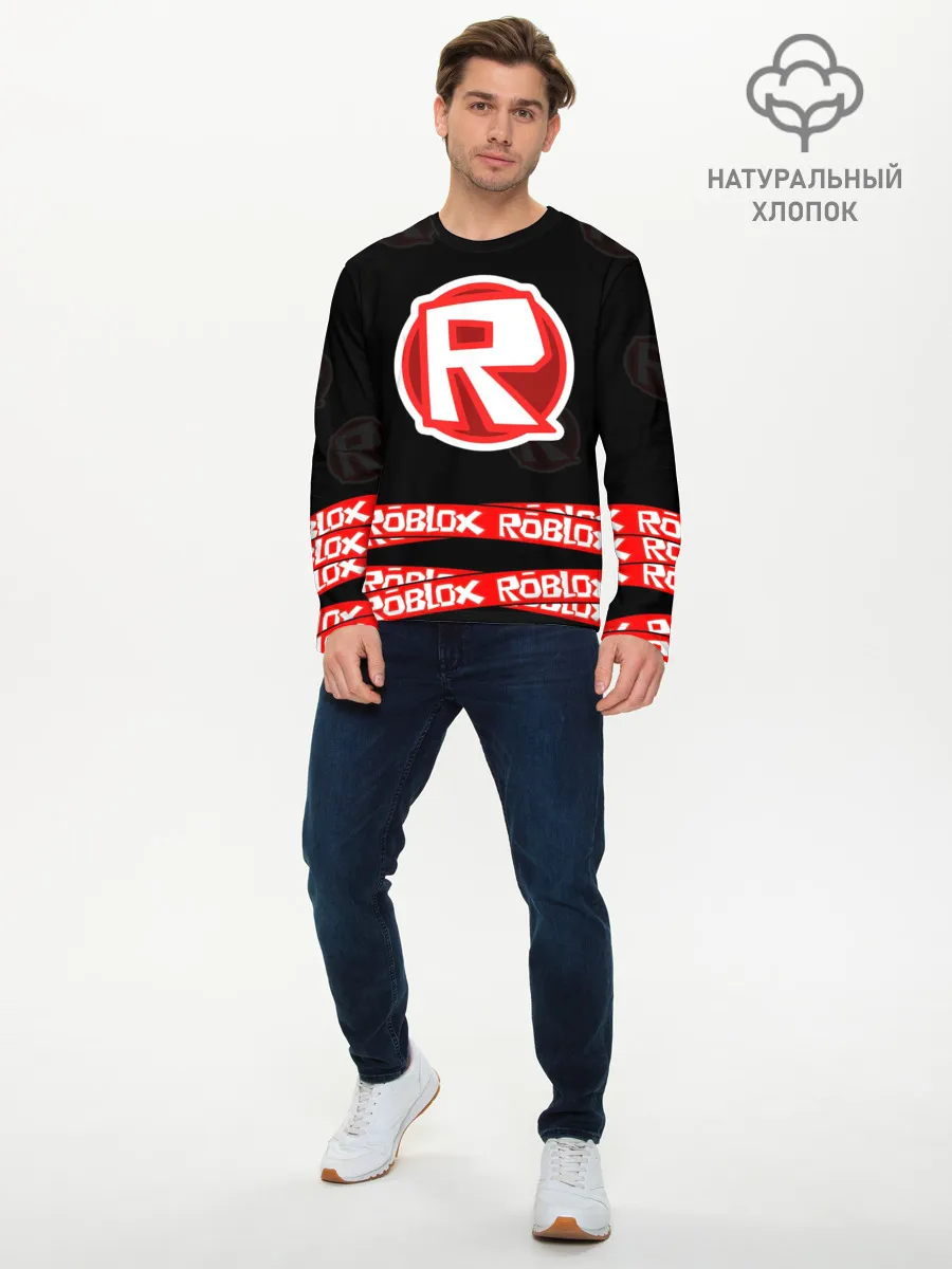 Мужской лонгслив базовый / Roblox 2