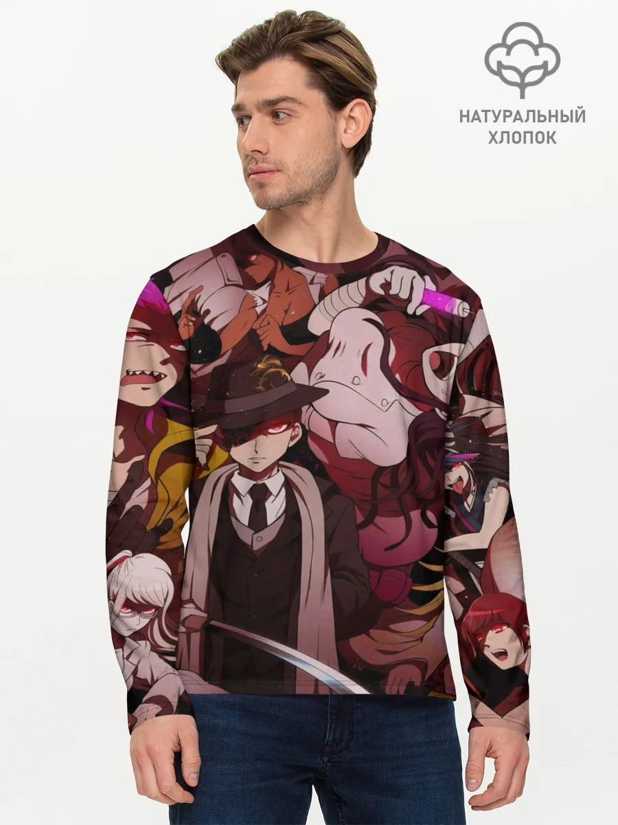 Мужской лонгслив базовый / danganronpa perso