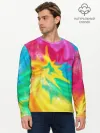 Мужской лонгслив базовый / Tie-Dye
