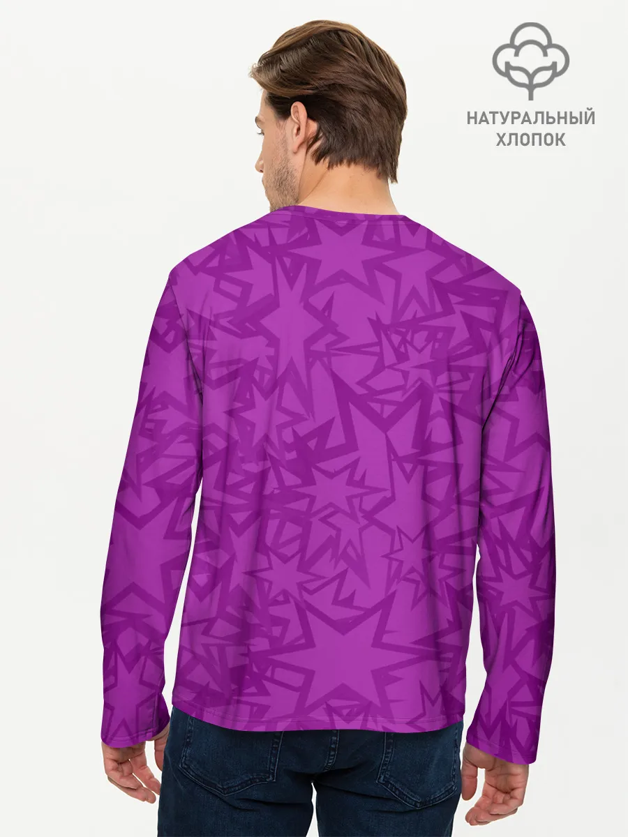 Мужской лонгслив базовый / Абстракция.