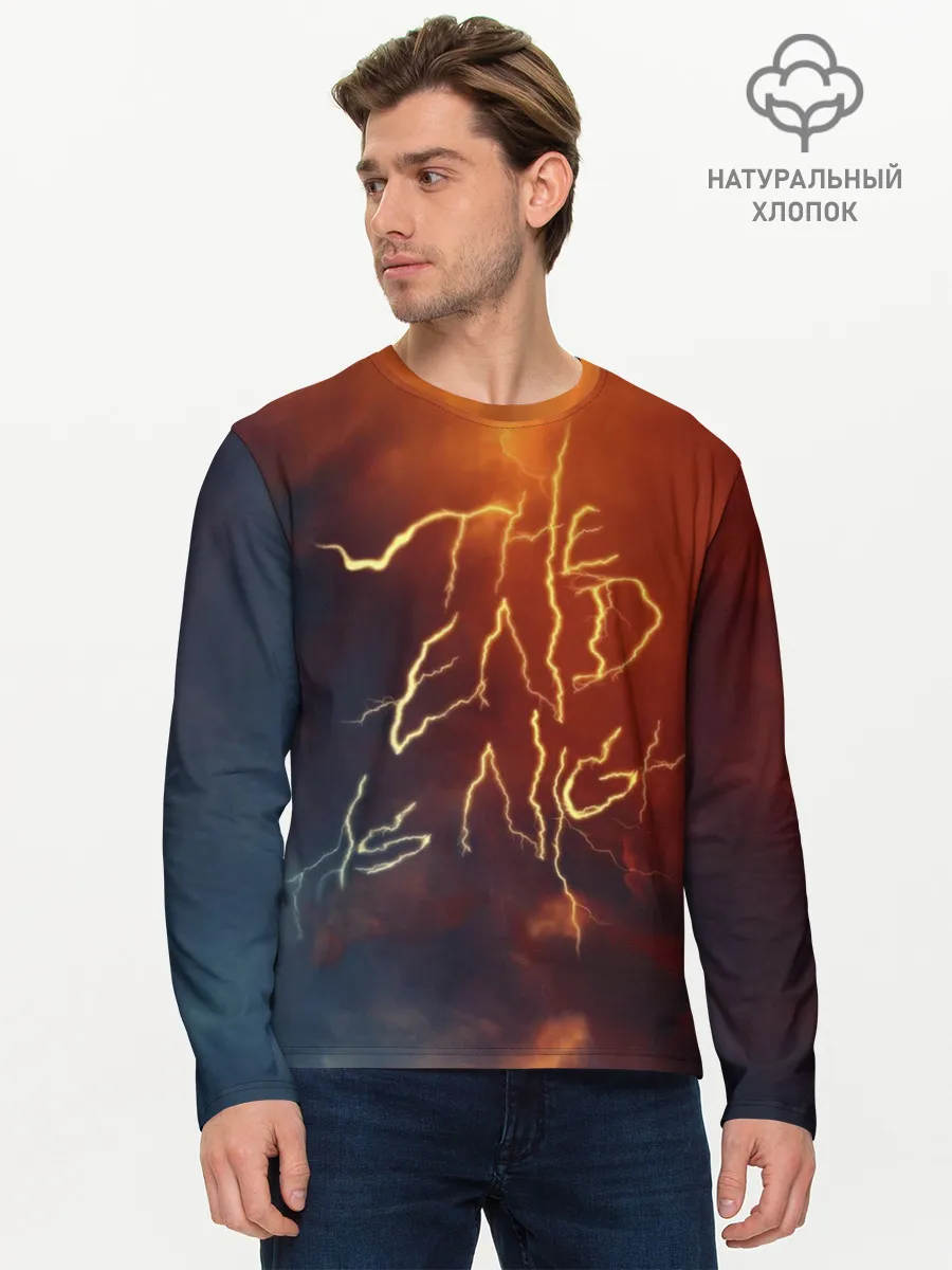 Мужской лонгслив базовый / The end is night