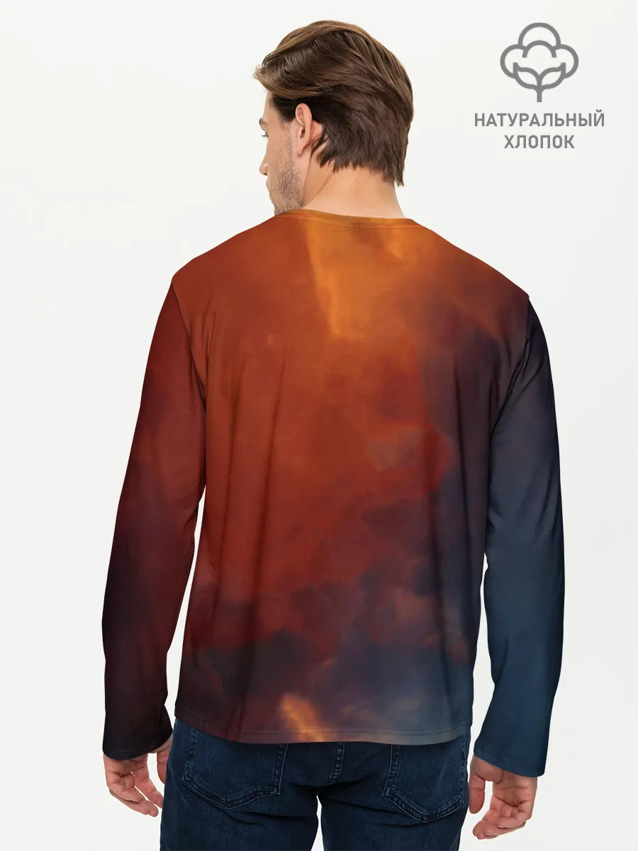 Мужской лонгслив базовый / The end is night