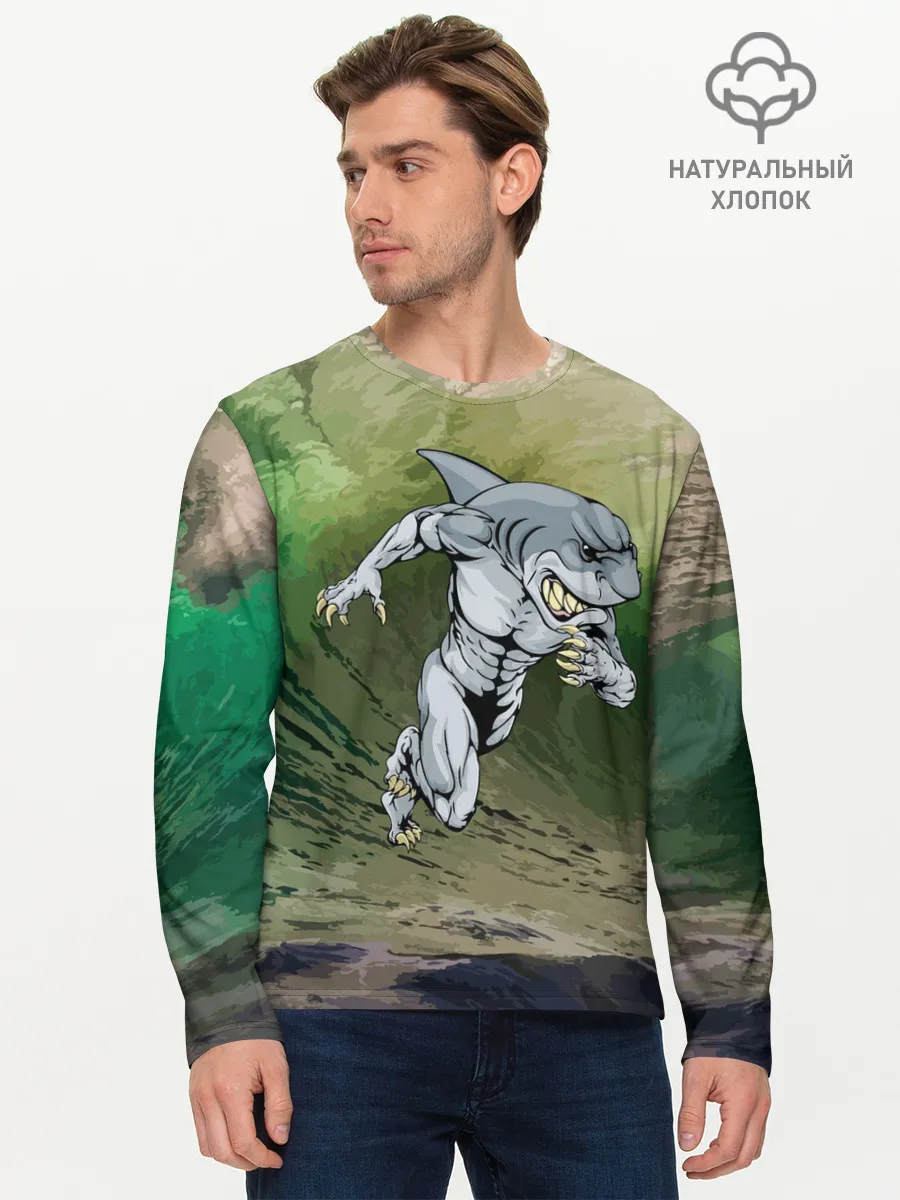 Мужской лонгслив базовый / Great White
