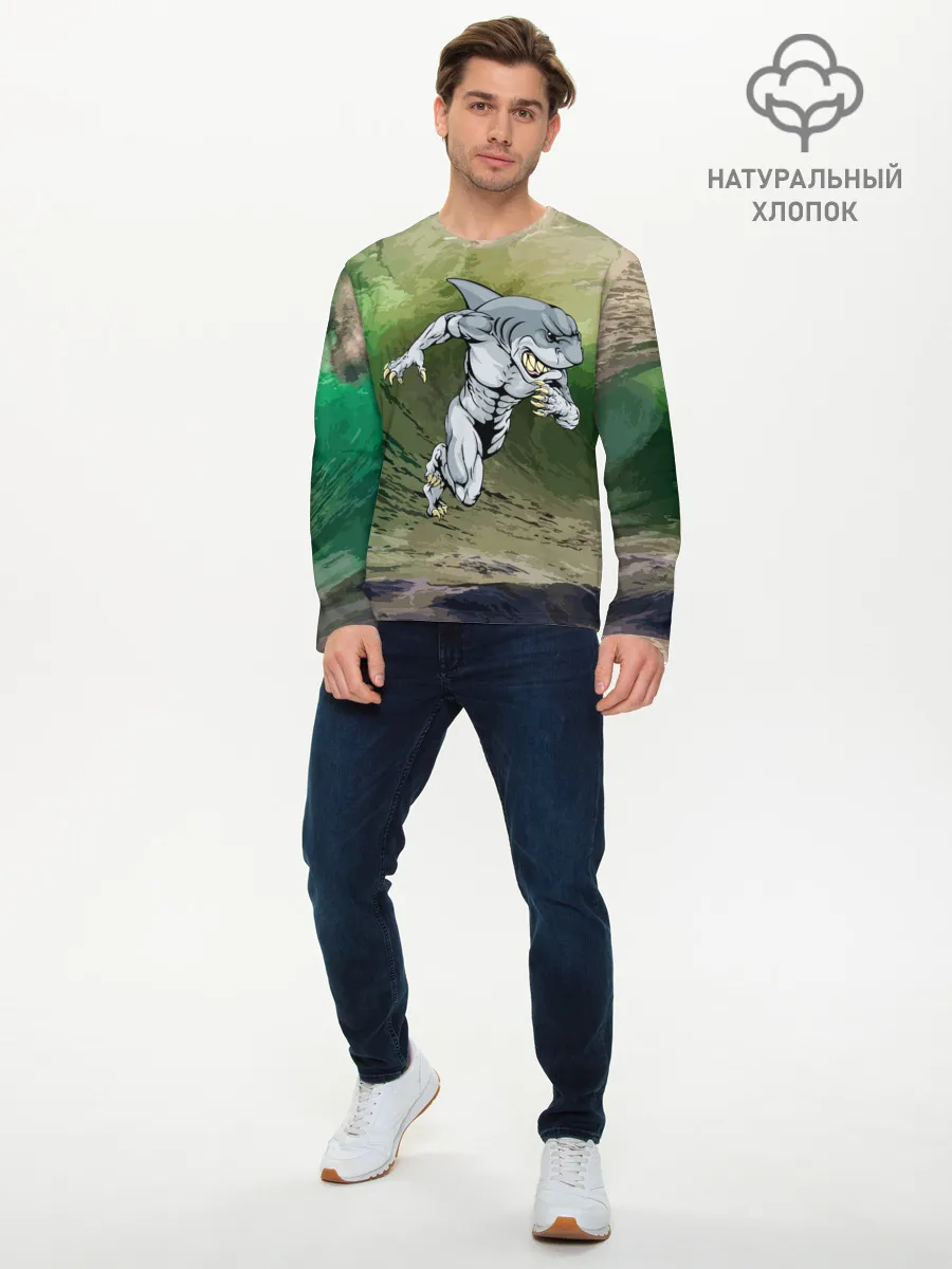 Мужской лонгслив базовый / Great White
