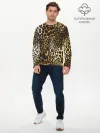 Мужской лонгслив базовый / Шкура леопарда