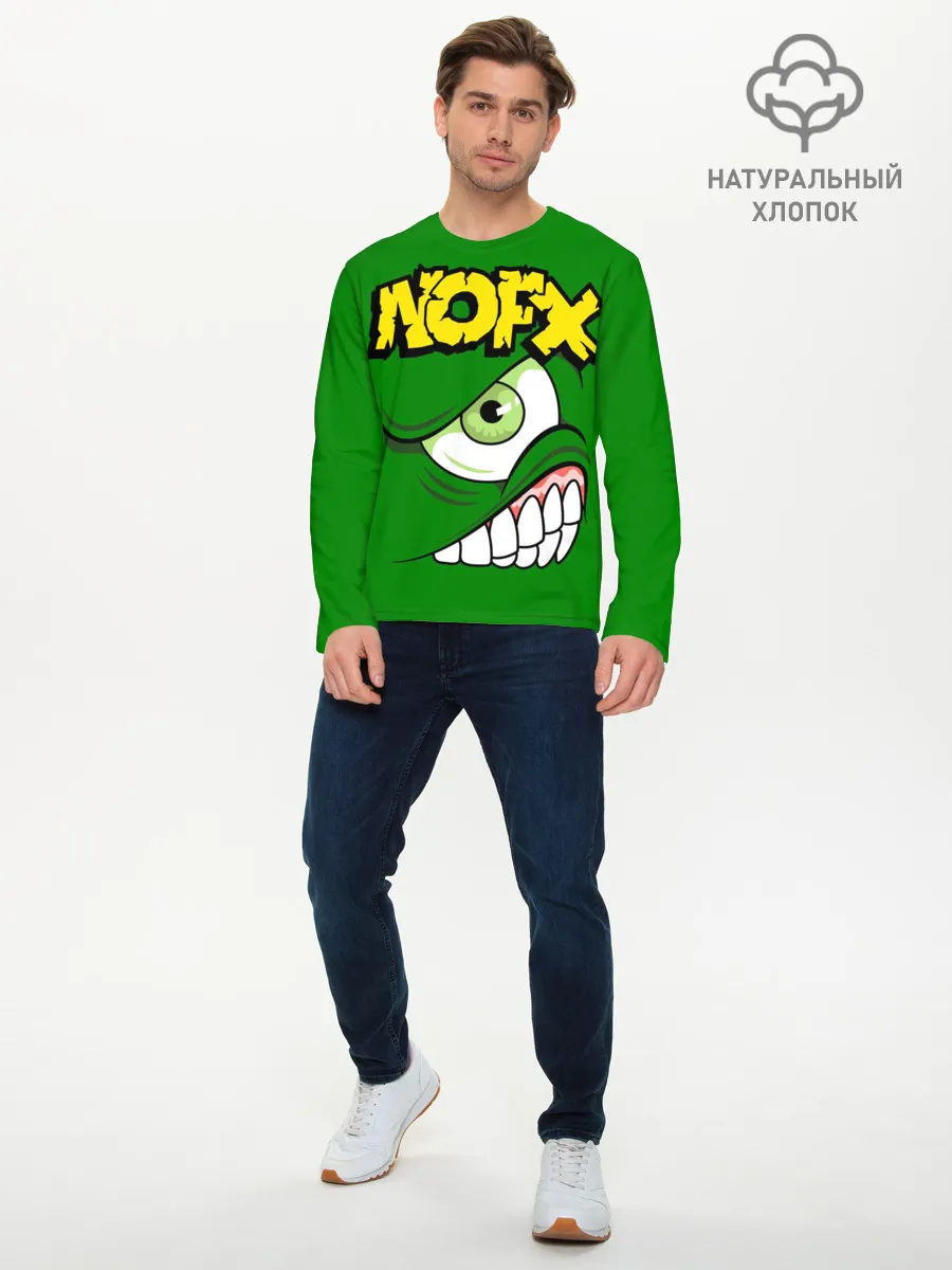 Мужской лонгслив базовый / NOFX