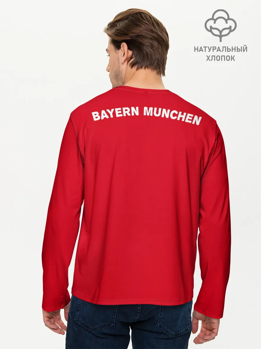 Мужской лонгслив базовый / Bayern home 19-20