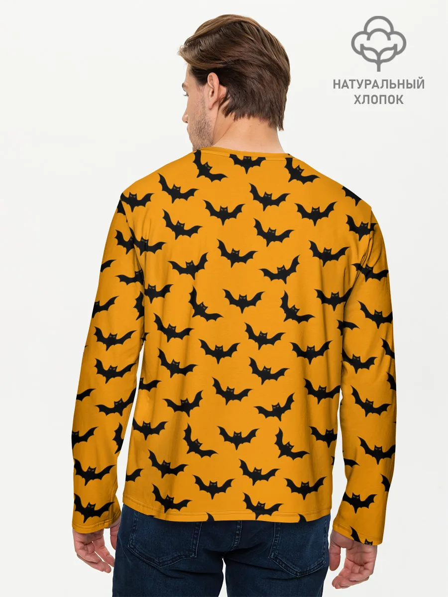 Мужской лонгслив базовый / Happy Halloween