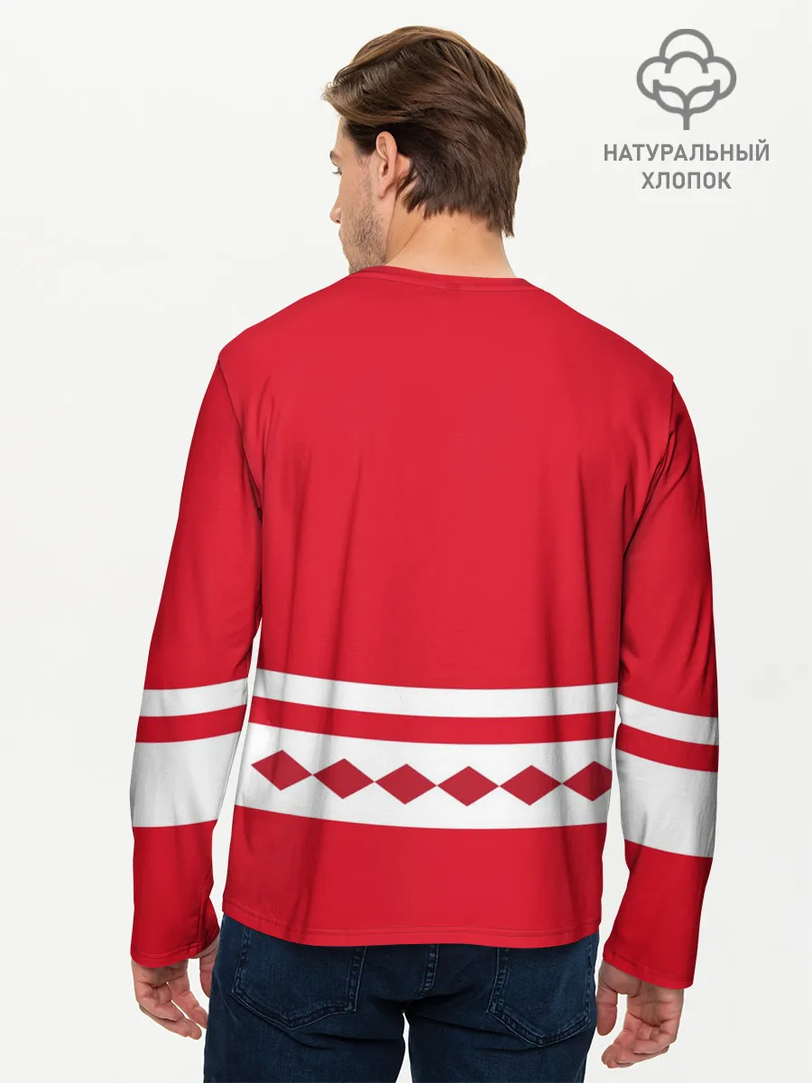 Мужской лонгслив базовый / Хоккейный Болельщик СССР