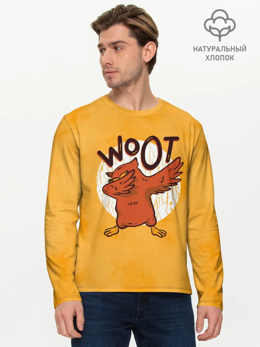 Мужской лонгслив базовый / Сова Dab