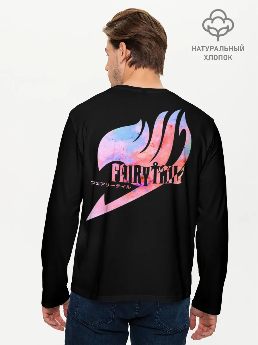 Мужской лонгслив базовый / радужный символ Фейри Тейл