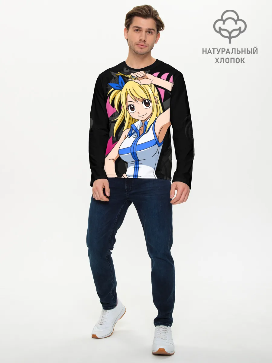 Мужской лонгслив базовый / Fairy Tail, Люси
