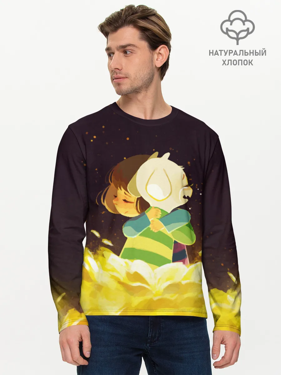Мужской лонгслив базовый / Фриск и Азриэль - UNDERTALE