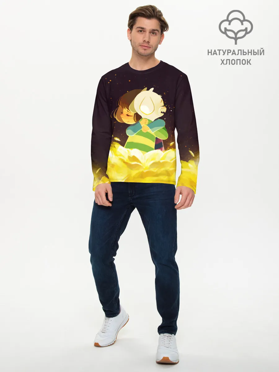 Мужской лонгслив базовый / Фриск и Азриэль - UNDERTALE