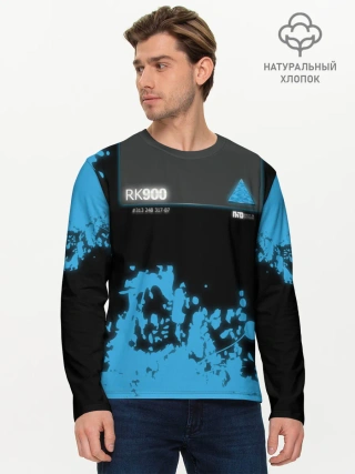 Мужской лонгслив базовый / Detroit: Become Human.