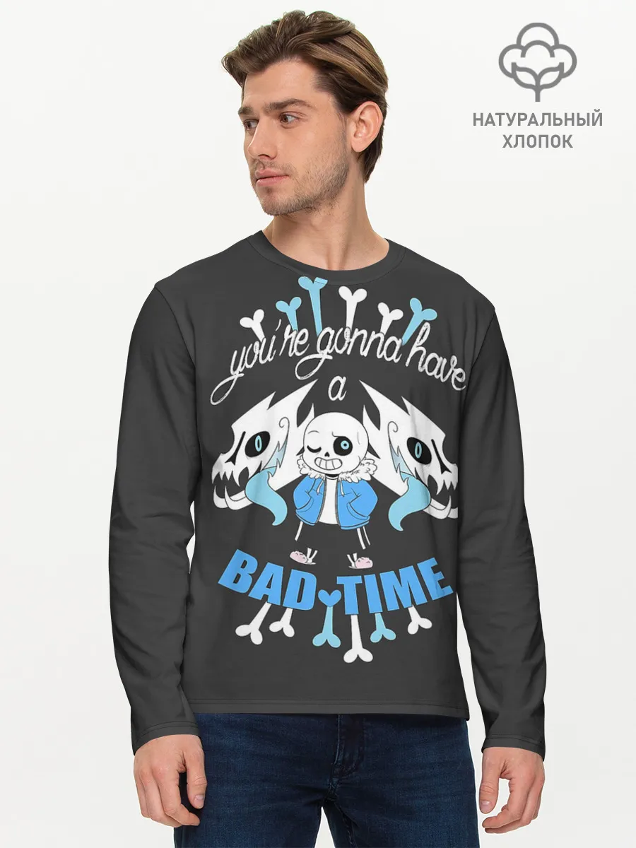 Мужской лонгслив базовый / BAD TIME