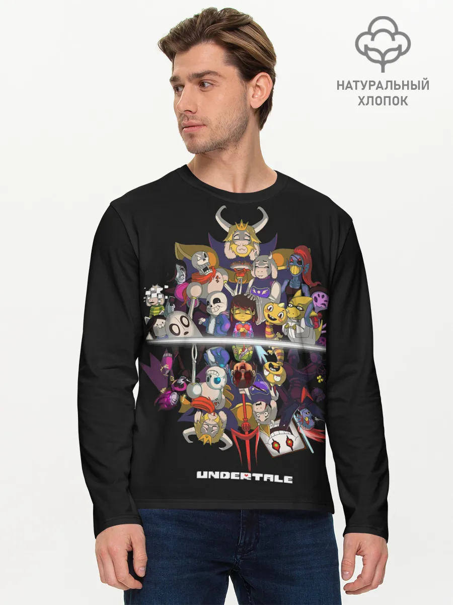 Мужской лонгслив базовый / Undertale