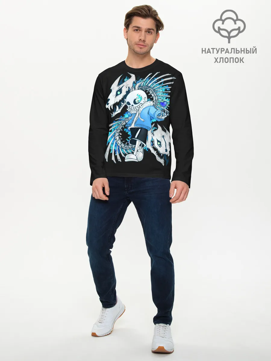Мужской лонгслив базовый / Undertale