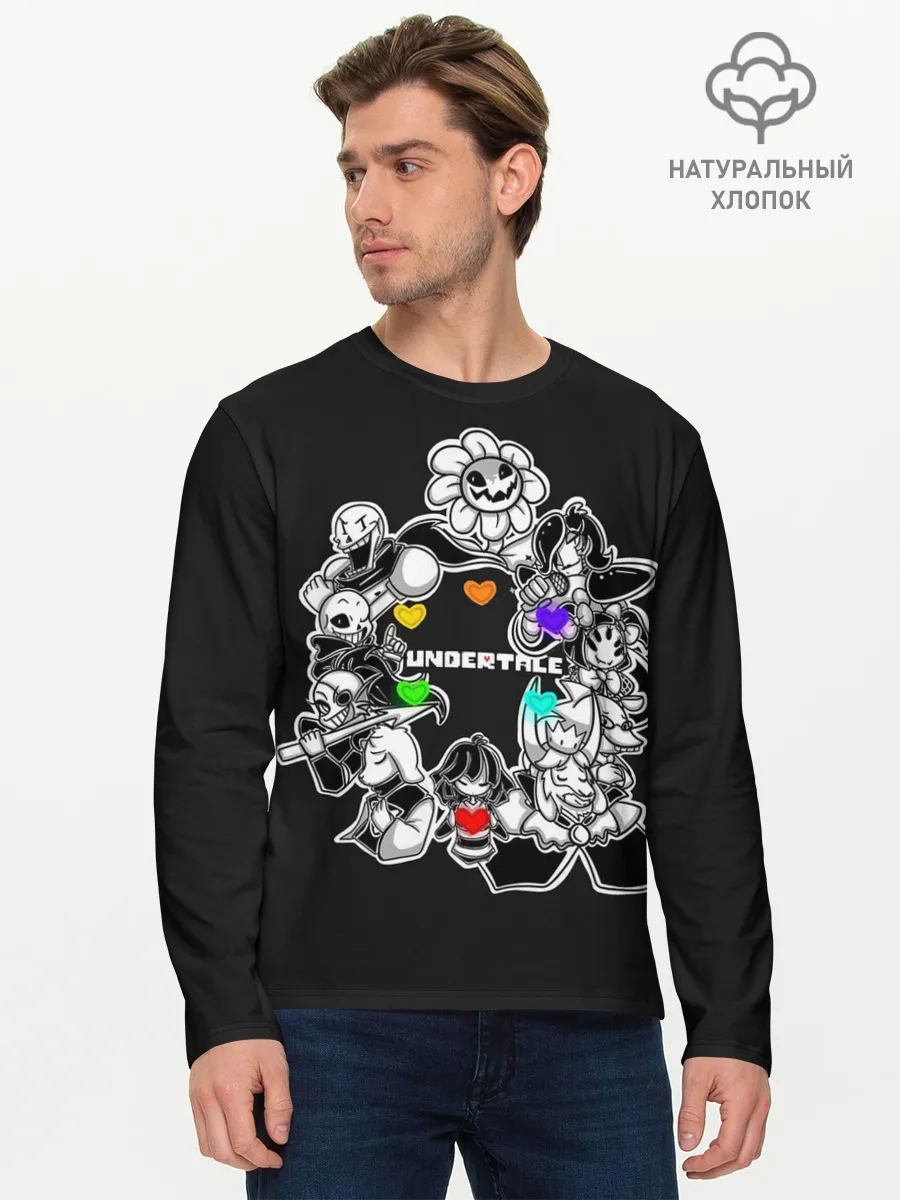 Мужской лонгслив базовый / Undertale
