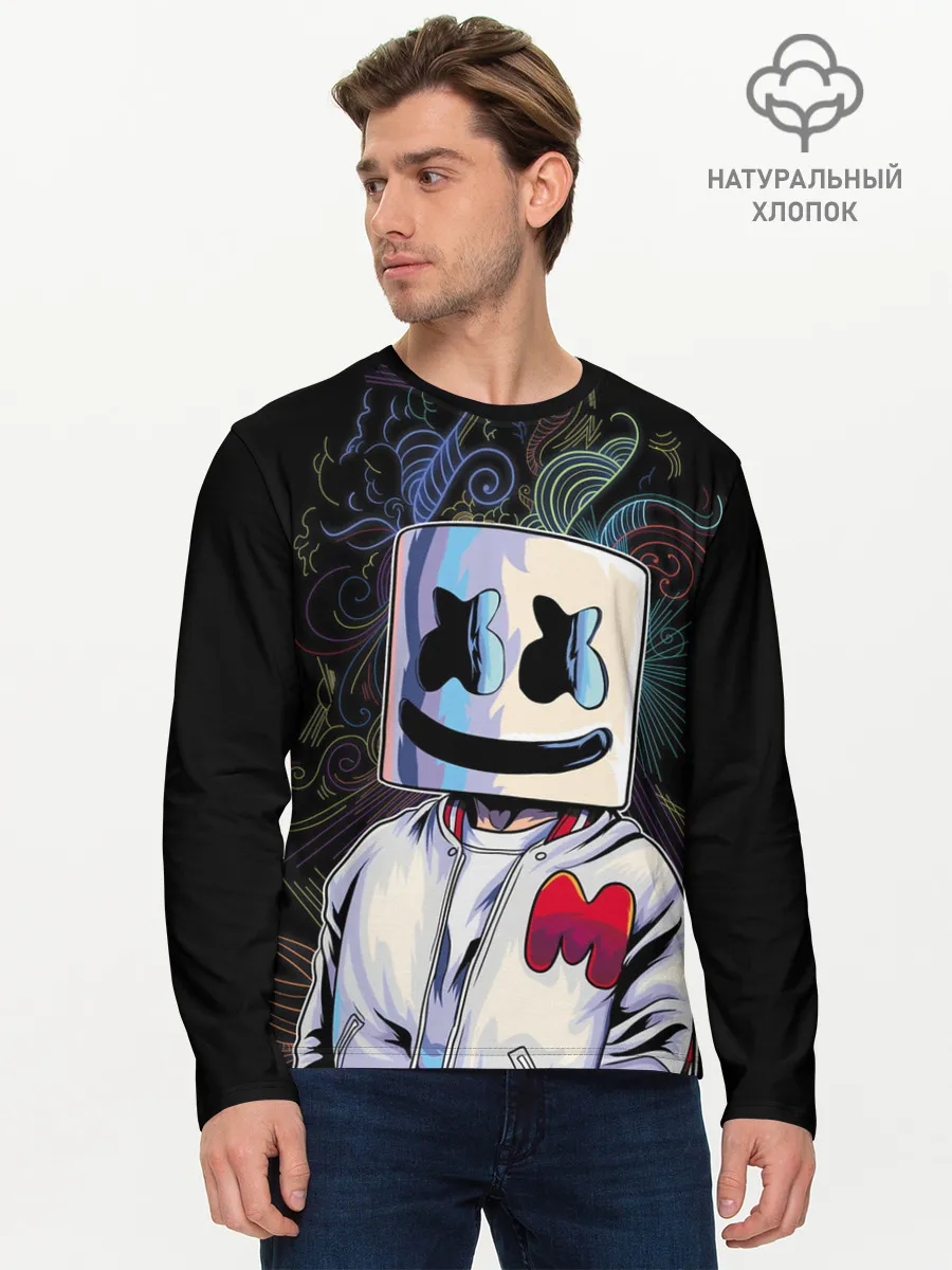 Мужской лонгслив базовый / M