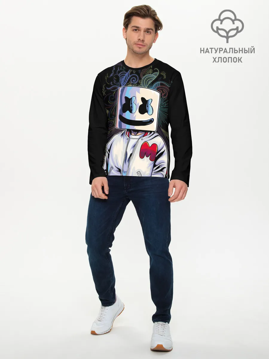 Мужской лонгслив базовый / M