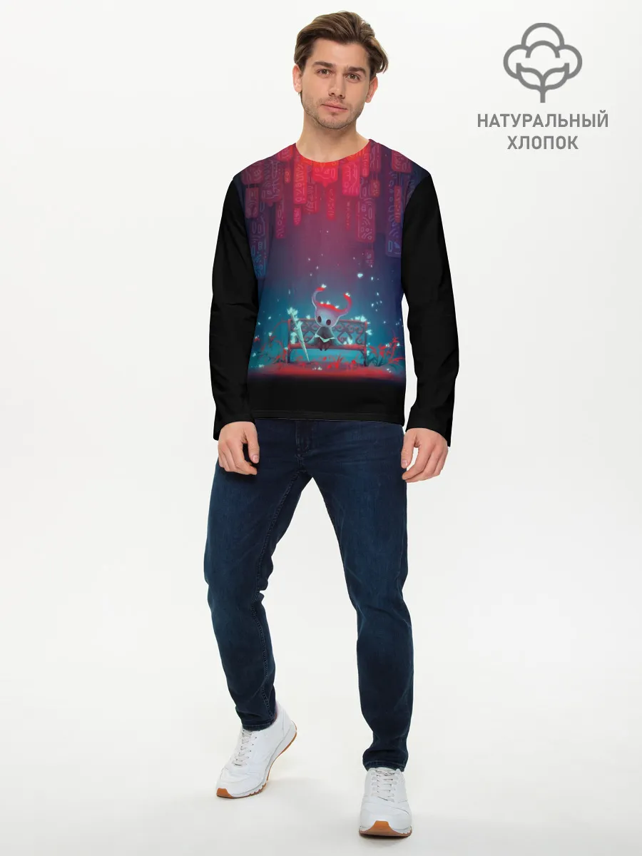 Мужской лонгслив базовый / hollow knight