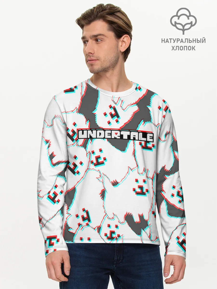 Мужской лонгслив базовый / Undertale