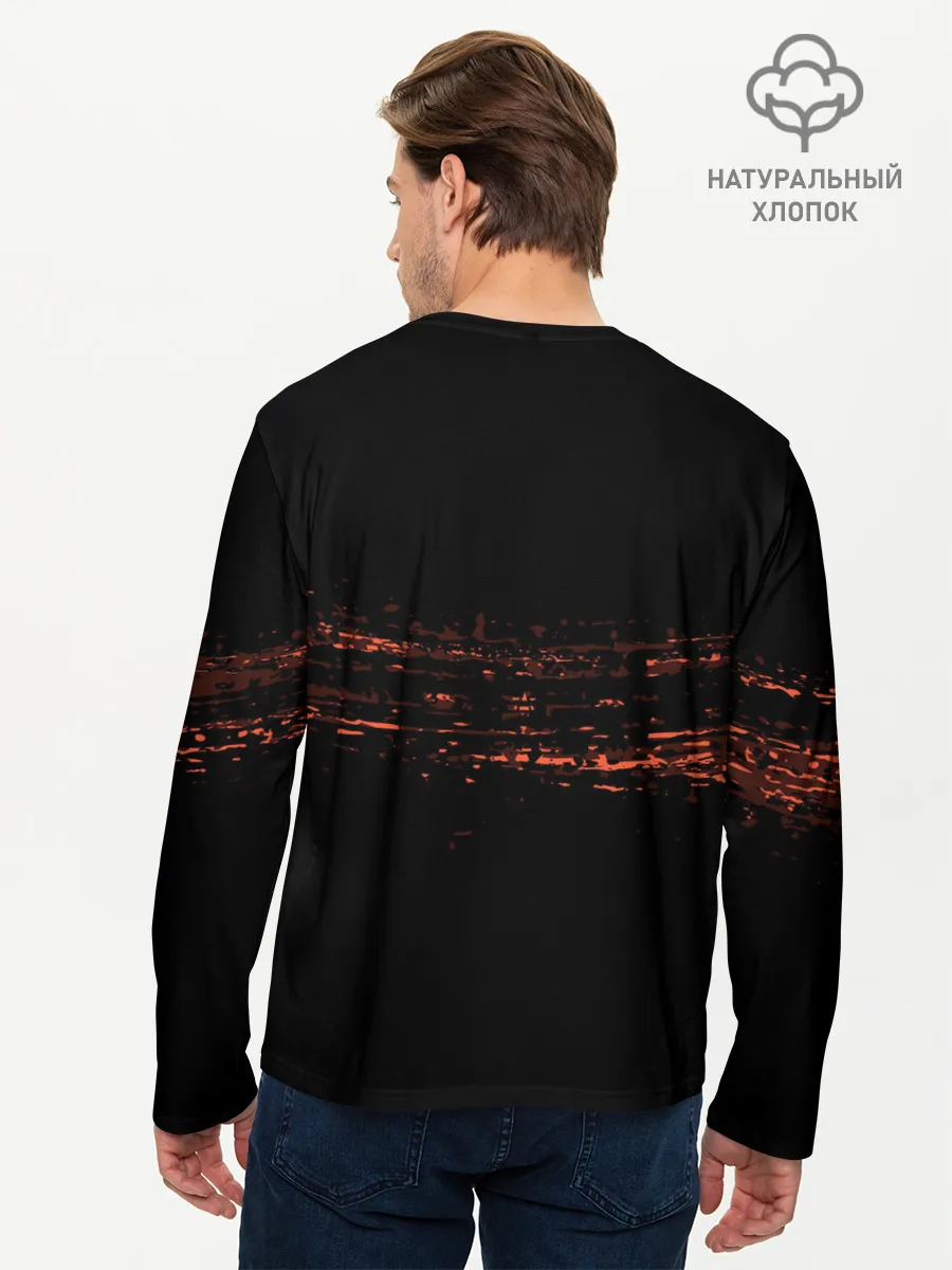 Мужской лонгслив базовый / Кролик с Пистолетами: Измайлов