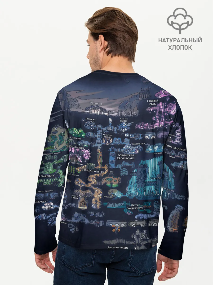 Мужской лонгслив базовый / HOLLOW KNIGHT WORLD