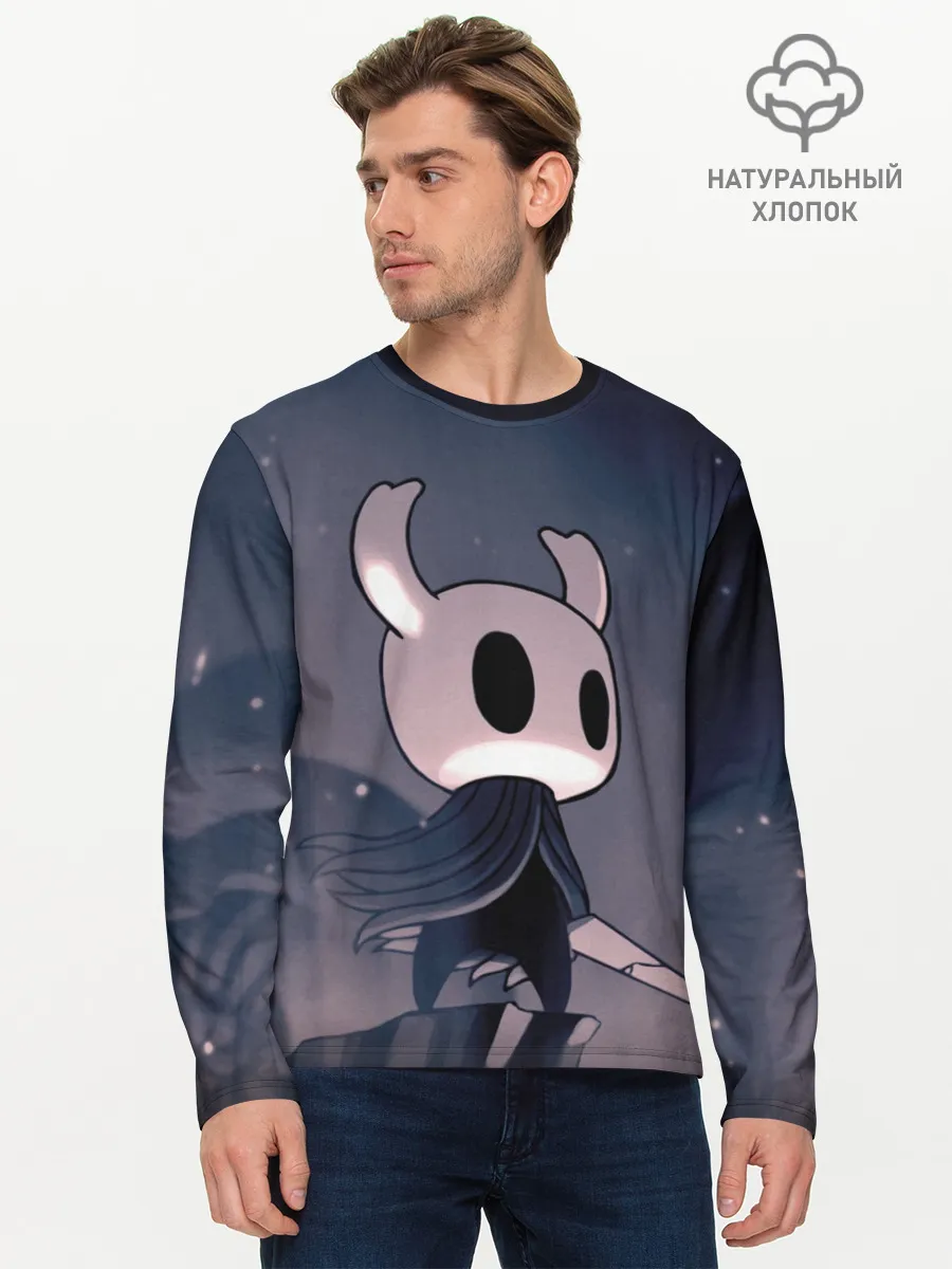 Мужской лонгслив базовый / Рыцарь - HOLLOW KNIGHT
