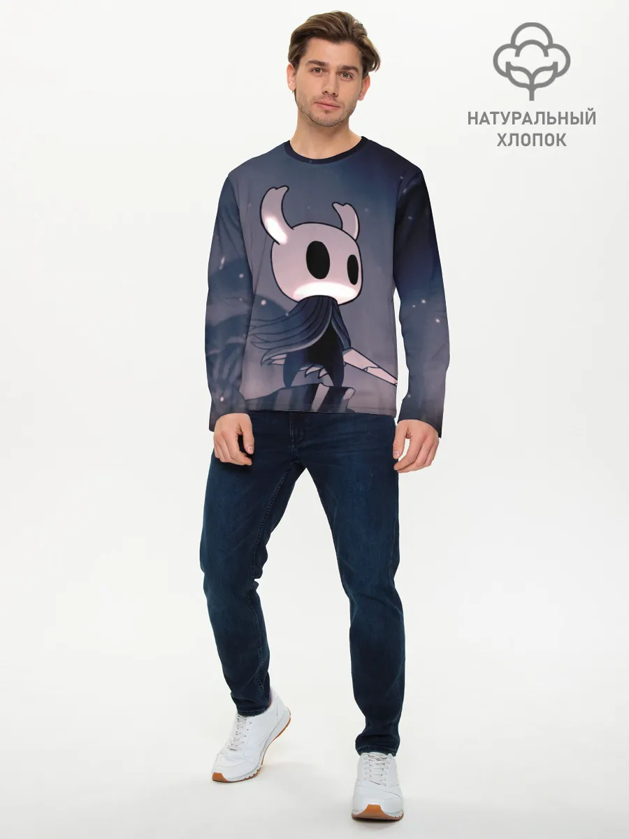 Мужской лонгслив базовый / Рыцарь - HOLLOW KNIGHT