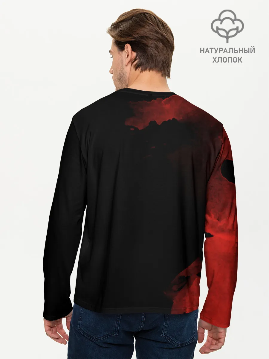 Мужской лонгслив базовый / Kiss