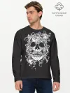Мужской лонгслив базовый / Череп