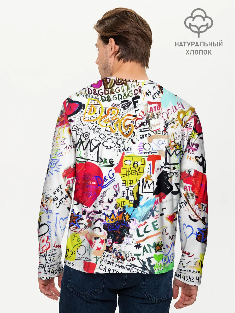 Мужской лонгслив базовый / DG paint