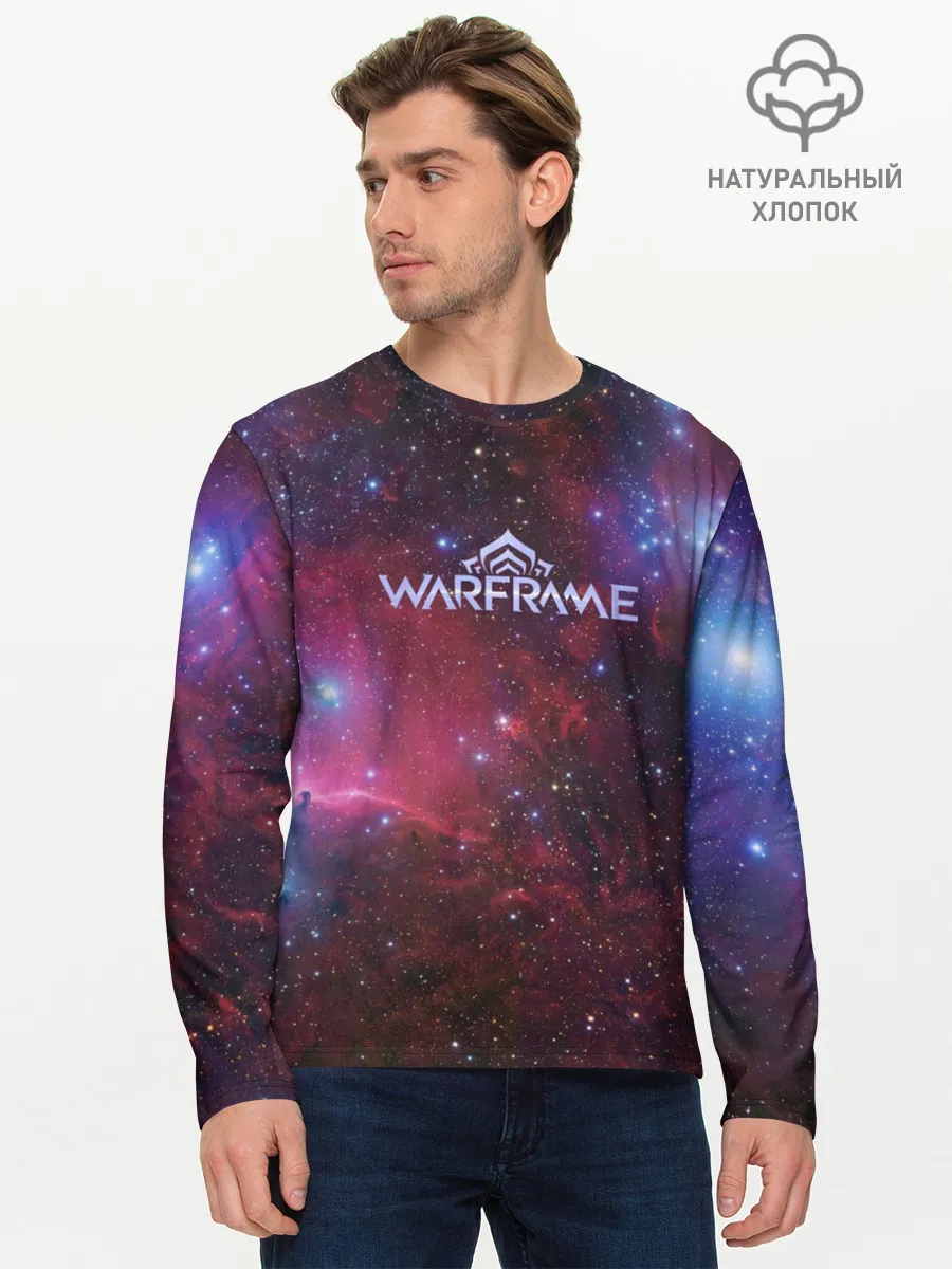 Мужской лонгслив базовый / Warframe Logo