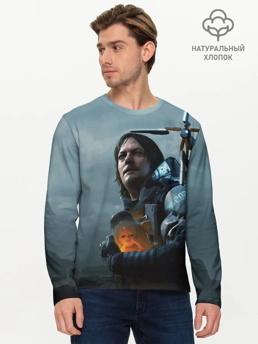 Мужской лонгслив базовый / Сэм - DEATH STRANDING