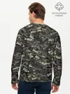 Мужской лонгслив базовый / Именной камуфляж. Лёха