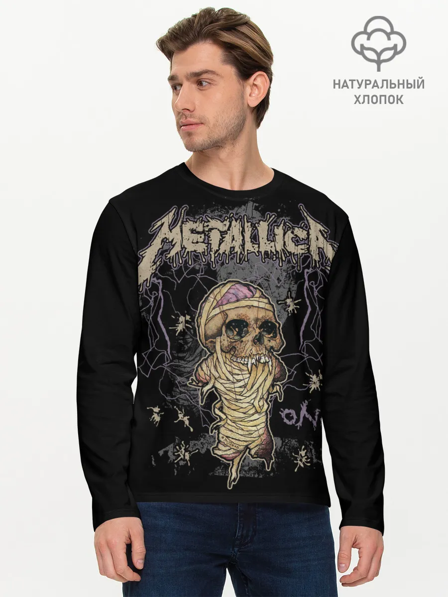 Мужской лонгслив базовый / Metallica