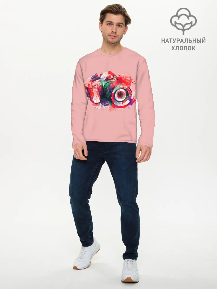 Мужской лонгслив базовый / Я Фотограф