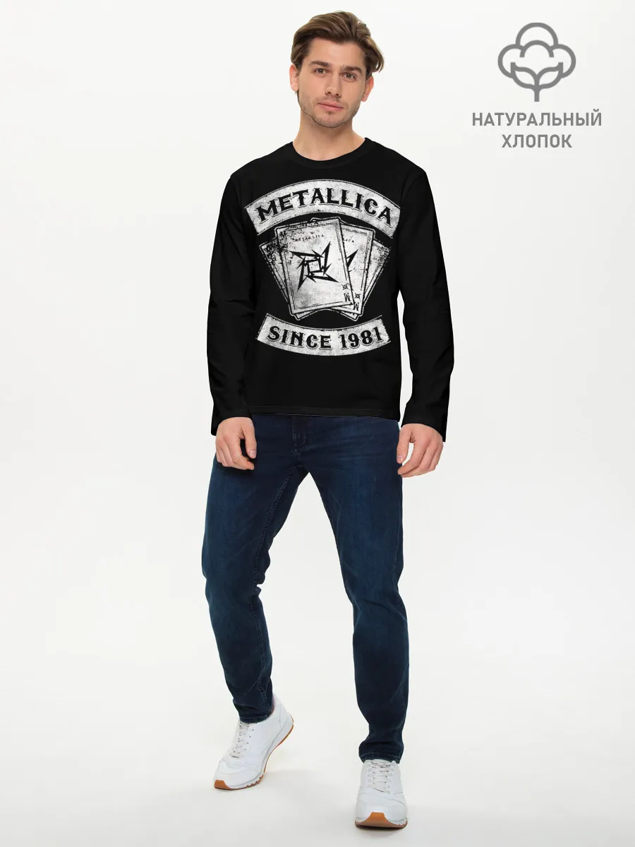 Мужской лонгслив базовый / Metallica