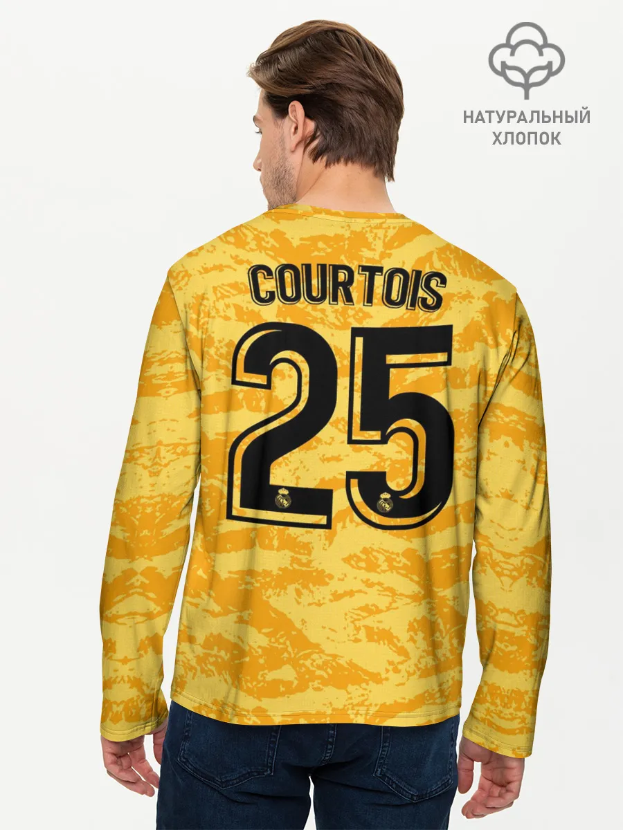Мужской лонгслив базовый / Courtois gk home 19-20