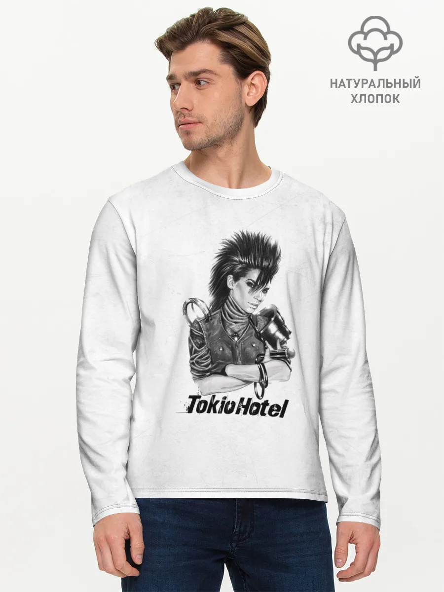 Мужской лонгслив базовый / Tokio Hotel